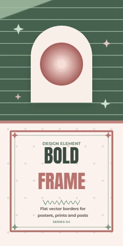 Sage block and rose split frame