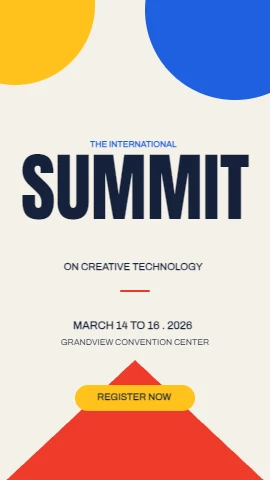 Bold Geometric Conference Flyer