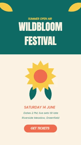 Wildbloom Botanical Festival Flyer