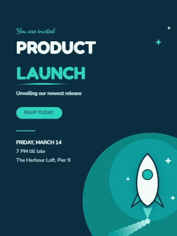 Ocean Blue Product Launch Flyer