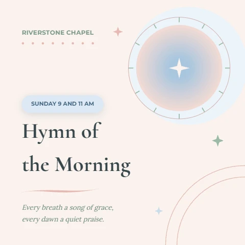 Hymn of the Morning worship slide