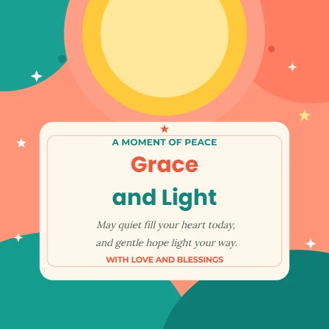 Grace and Light Prayer Card