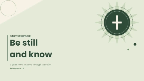 Be Still Scripture Art