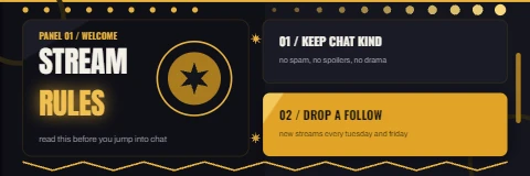 Gold memphis stream panel