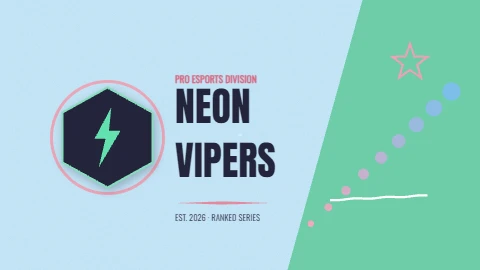 Neon Vipers Esports Team Banner