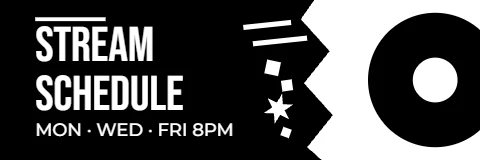 Retro Arcade Stream Schedule Twitch Panel