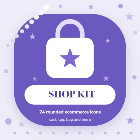 Shop Kit rounded ecommerce icon