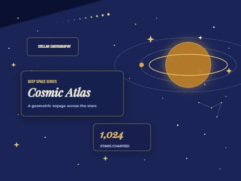 Cosmic Atlas geometric space scene