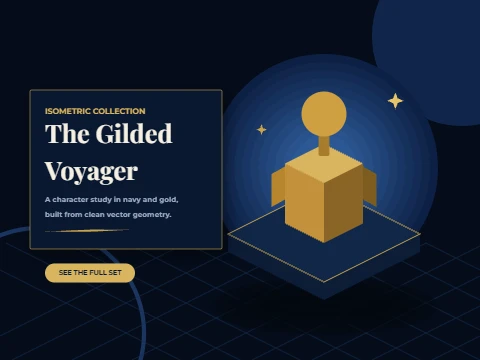 Gilded Voyager Isometric Character