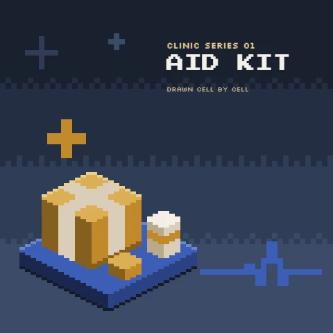 Isometric Medical Supply Case