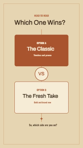 Head to Head Comparison Infographic
