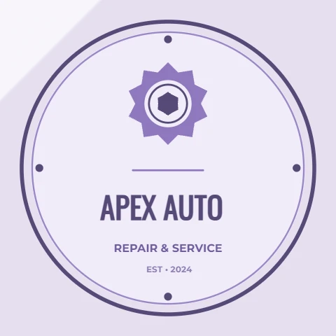 Apex Auto minimalist repair badge
