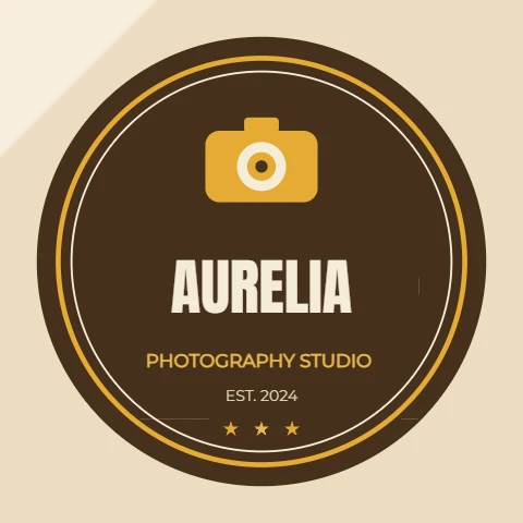 Bold Camera Badge Emblem