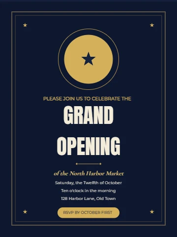 Grand Opening, Under a Gold Sun