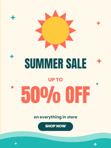Summer Splash Sale Poster