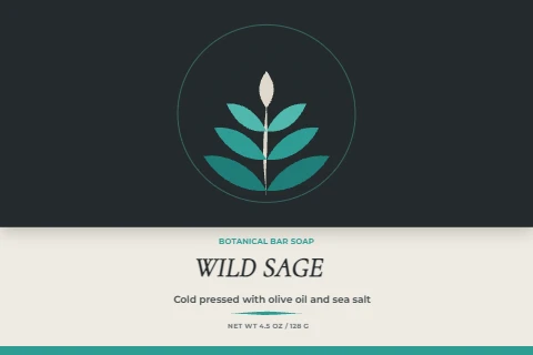 Wild Sage Soap Label