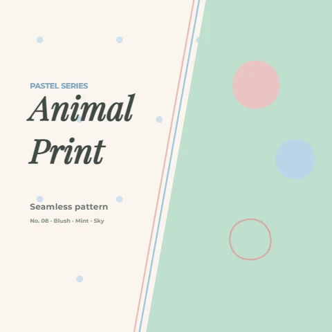 Scandi Animal Print in Pastels