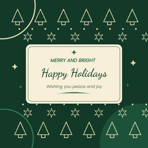 Merry and Bright Holiday Pattern