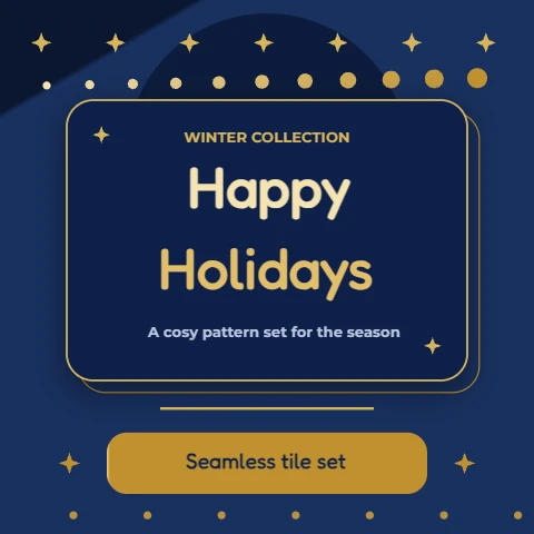 Navy and gold holiday card set