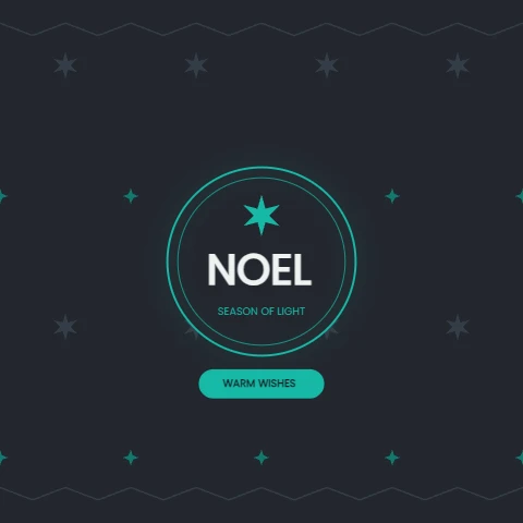 Noel Geometric Holiday Pattern