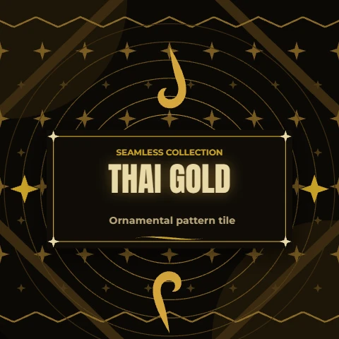 Thai Gold Seamless Pattern Tile