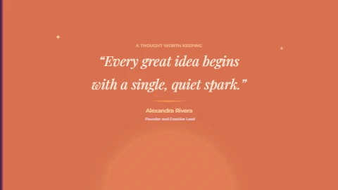 Golden Hour Quote Slide