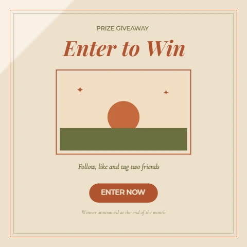 Elegant Serif Giveaway Frame