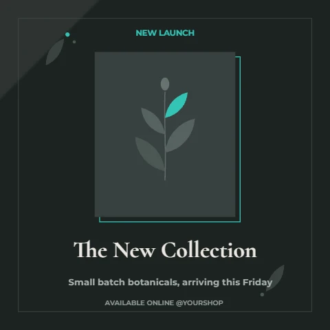 Botanical launch frame