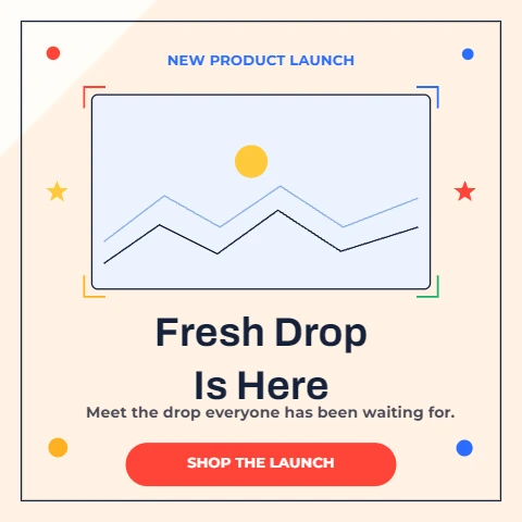 Fresh Drop Product Launch Post