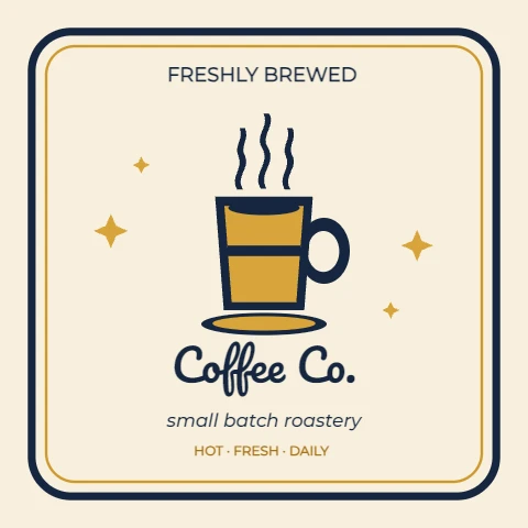 Bold Brew Coffee Cup Sticker