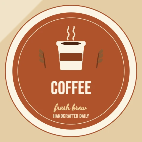 Fresh Brew Coffee Cup Die-Cut Sticker