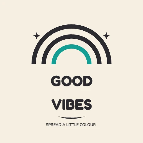 Good Vibes Rainbow Sticker