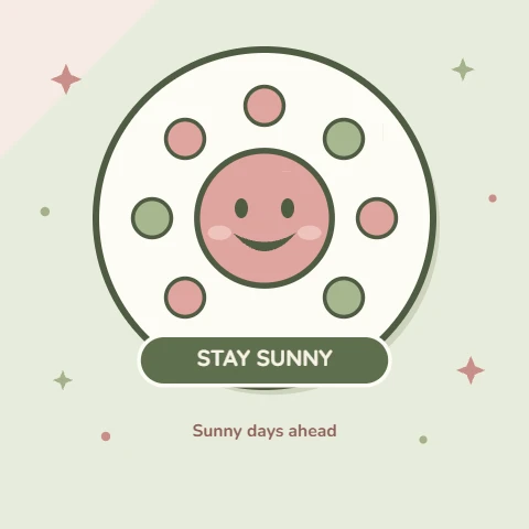 Happy Sun Sticker
