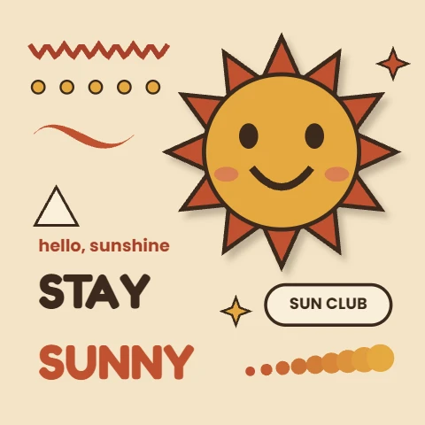 Stay Sunny Memphis Sun Sticker