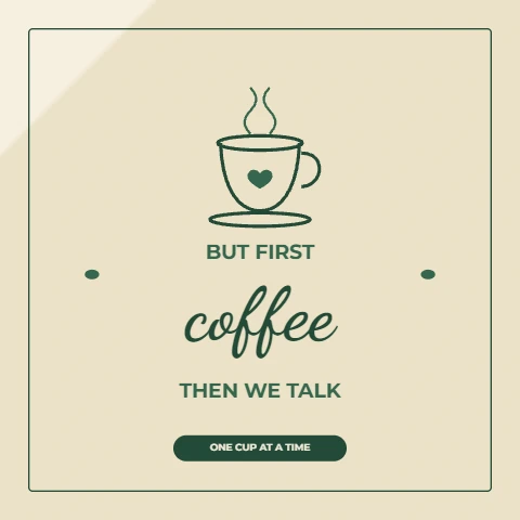 But First, Coffee script quote poster