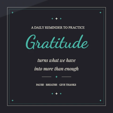 Gratitude in Vintage Script