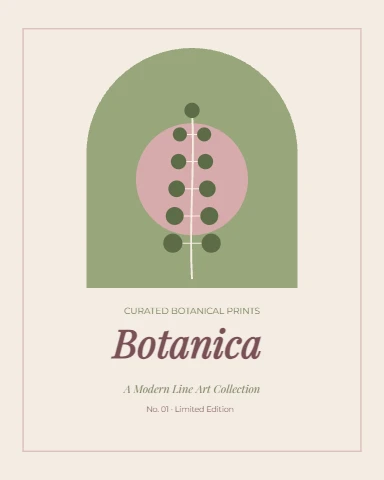 Sage and Rose Botanica Print