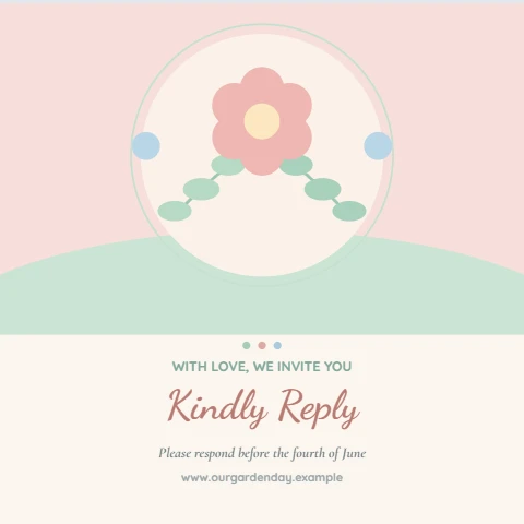 Garden Bloom RSVP Reply Card